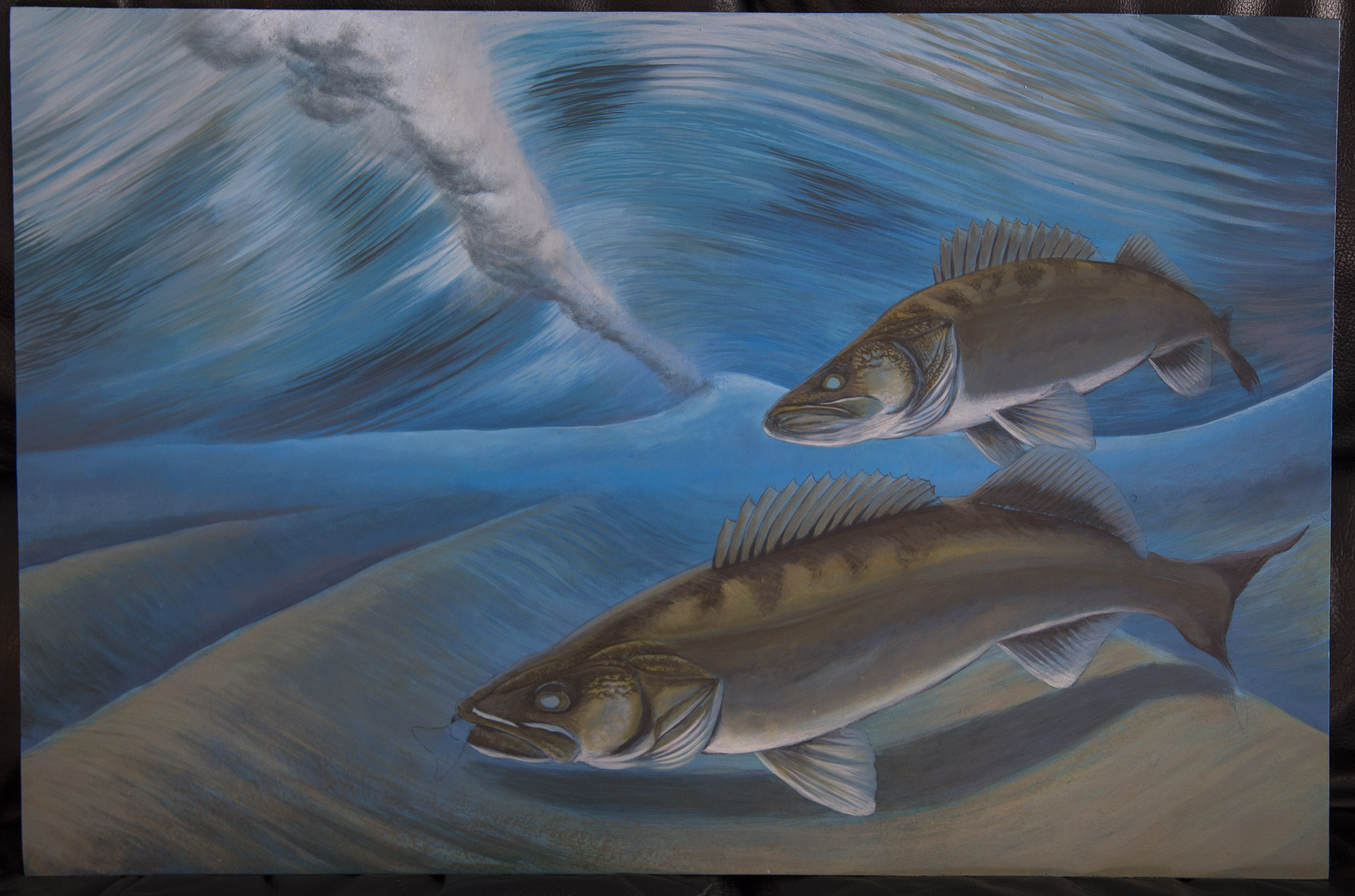 Wave Riders Walleye Painting